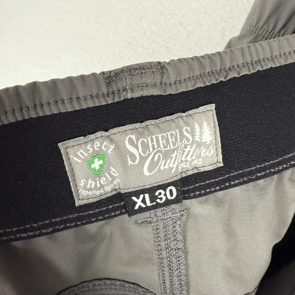 Scheels Convertible Cargo Pants Mens XL Nylon Zip‎ Off Articulated Knee Hiking - Picture 3 of 12